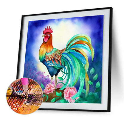 Rooster - Full Round Drill Diamond Painting 30*30CM