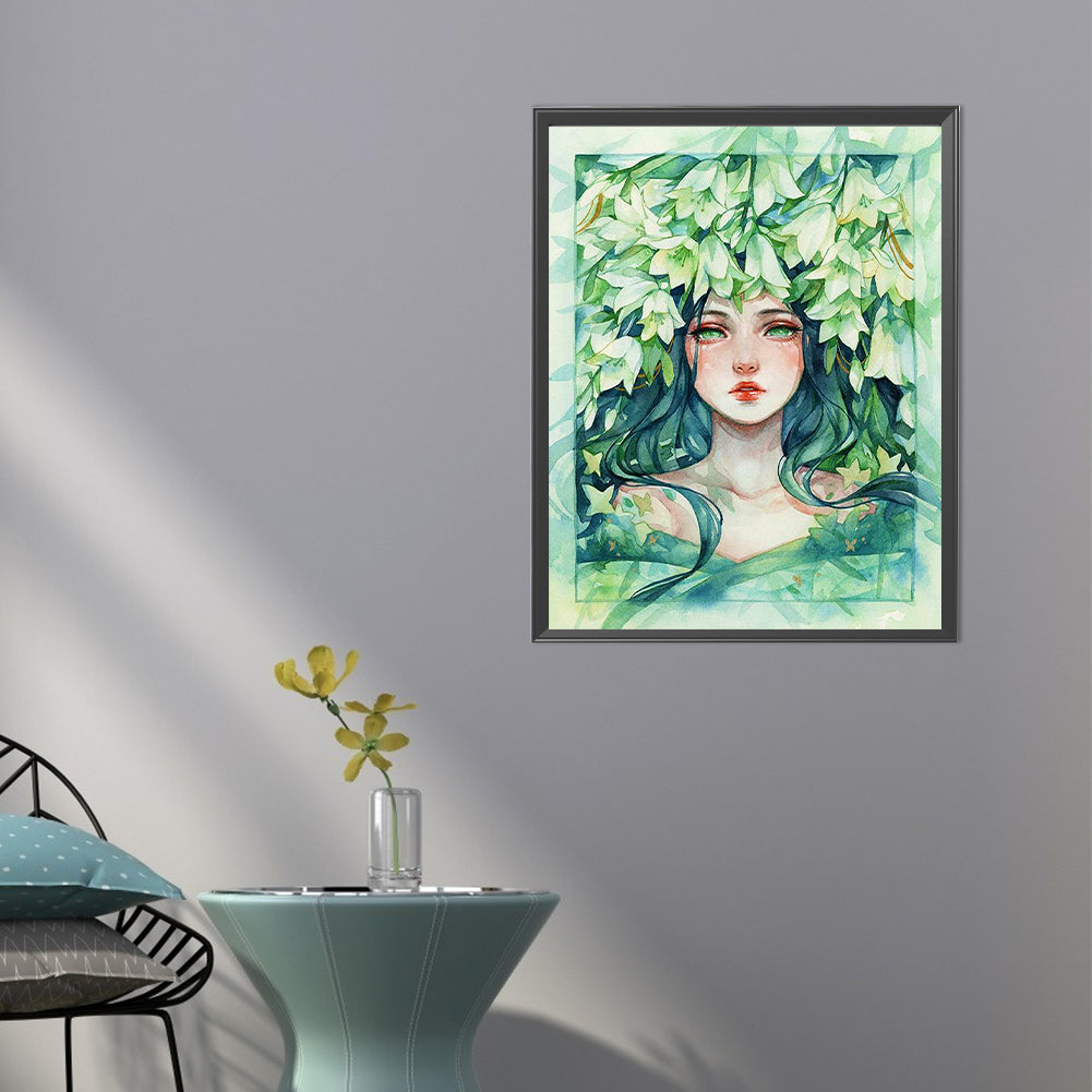 Flower Fairy - Full Round Drill Diamond Painting 40*50CM