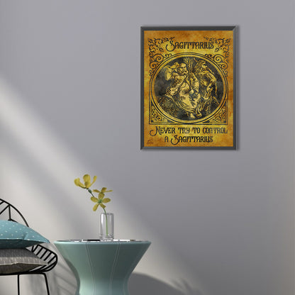 Retro Poster Gold - Full Round Drill Diamond Painting 40*50CM