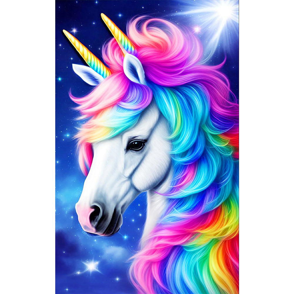 Colorful Unicorn Animal Series - Full Round Drill Diamond Painting 50*80CM