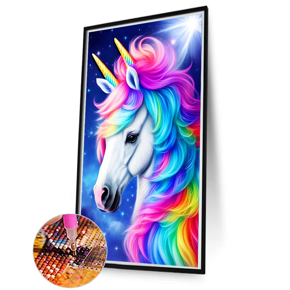 Colorful Unicorn Animal Series - Full Round Drill Diamond Painting 50*80CM