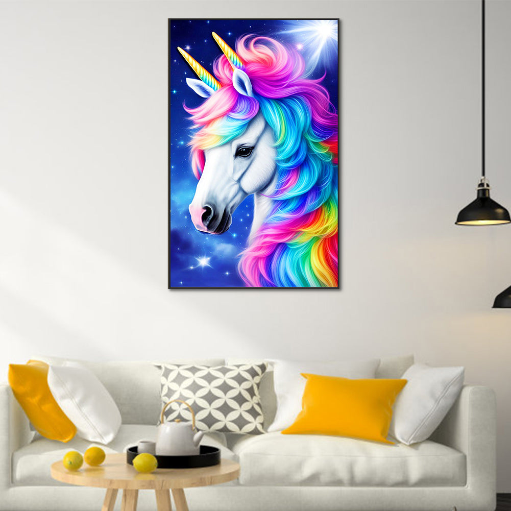 Colorful Unicorn Animal Series - Full Round Drill Diamond Painting 50*80CM