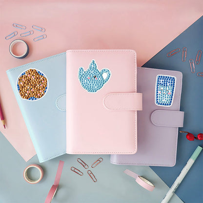 2pcs Gem Sticker Diamond Art 5D Paint by Numbers DIY for Kids Beginner Toys Kits