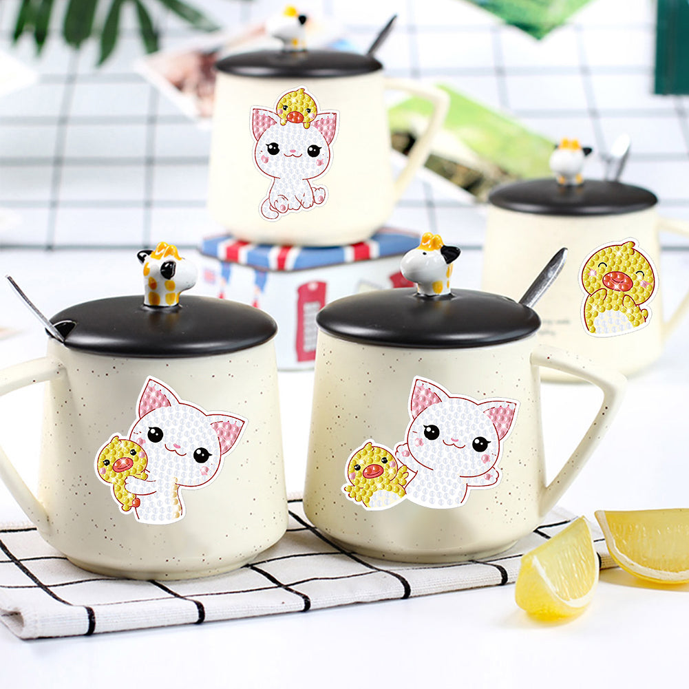 2pcs Gem Sticker Diamond Art 5D Paint by Numbers DIY for Kids Beginner Toys Kits