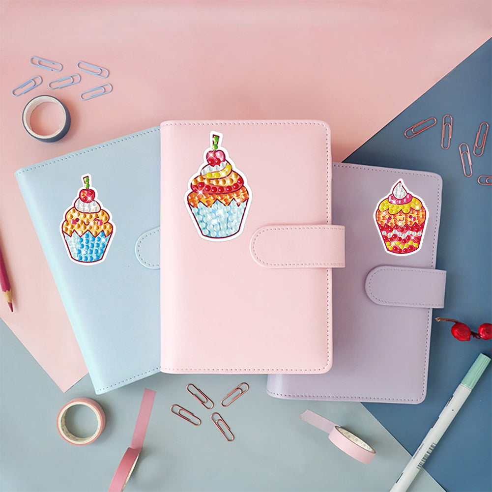 2pcs Gem Sticker Diamond Art 5D Paint by Numbers DIY for Kids Beginner Toys Kits