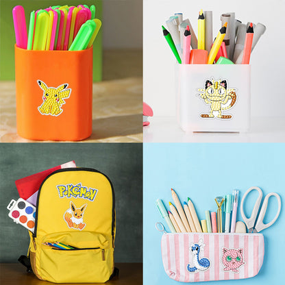 2pcs Gem Sticker Diamond Art 5D Paint by Numbers DIY for Kids Beginner Toys Kits