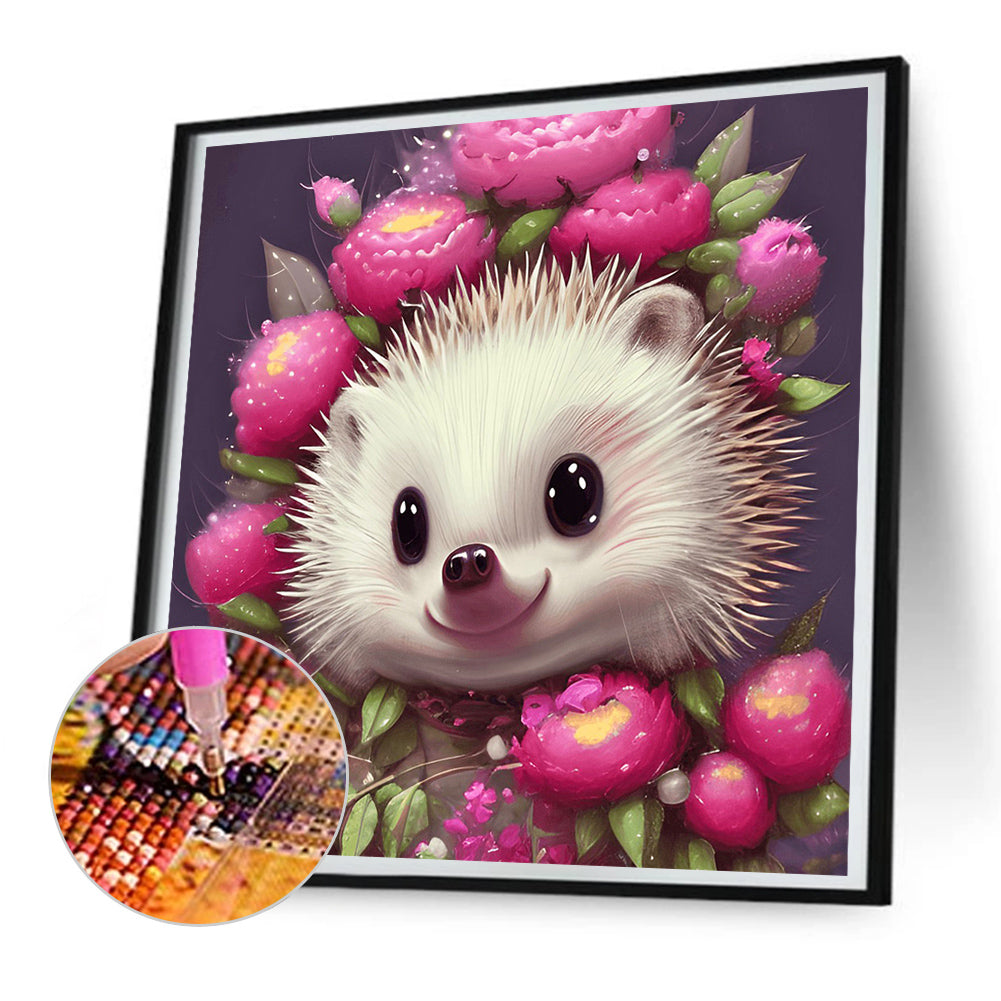 Hedgehog - Full Round Drill Diamond Painting 30*30CM