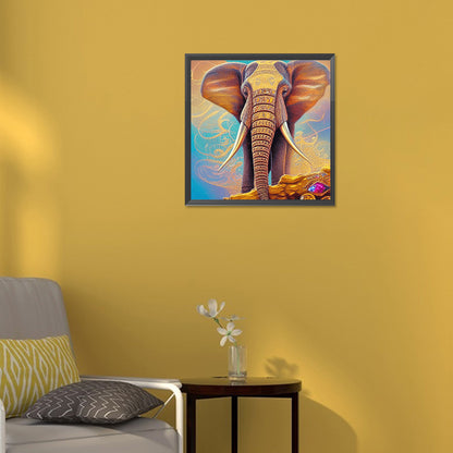 Elephant - Full Round Drill Diamond Painting 30*30CM