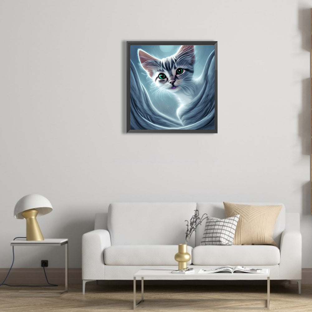 The Cat - Full Round Drill Diamond Painting 30*30CM