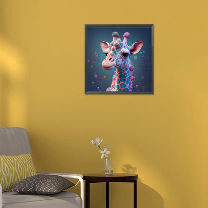 Color Bubble Giraffe - Full Round Drill Diamond Painting 30*30CM