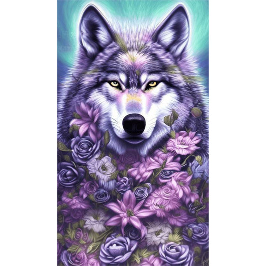 Tufted Wolf - Full Round Drill Diamond Painting 40*70CM