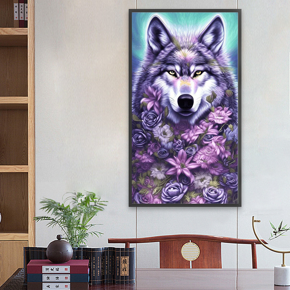 Tufted Wolf - Full Round Drill Diamond Painting 40*70CM