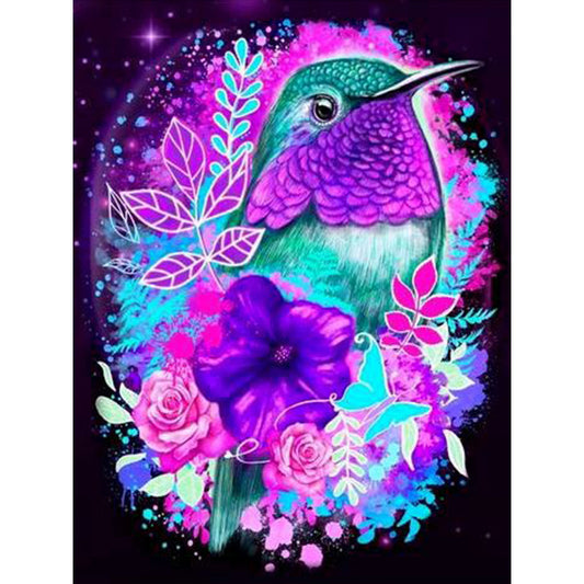Colorful Bird - Full Round Drill Diamond Painting 30*40CM
