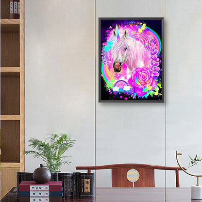 Colorful Unicorn - Full Round Drill Diamond Painting 30*40CM