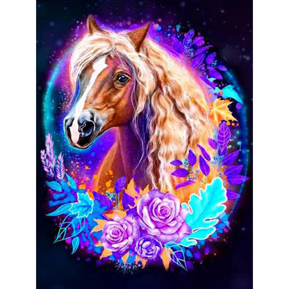 Colorful Horse - Full Round Drill Diamond Painting 30*40CM