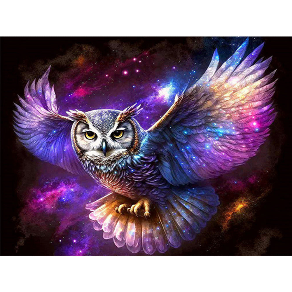 Star Owl - Full Round Drill Diamond Painting 40*30CM