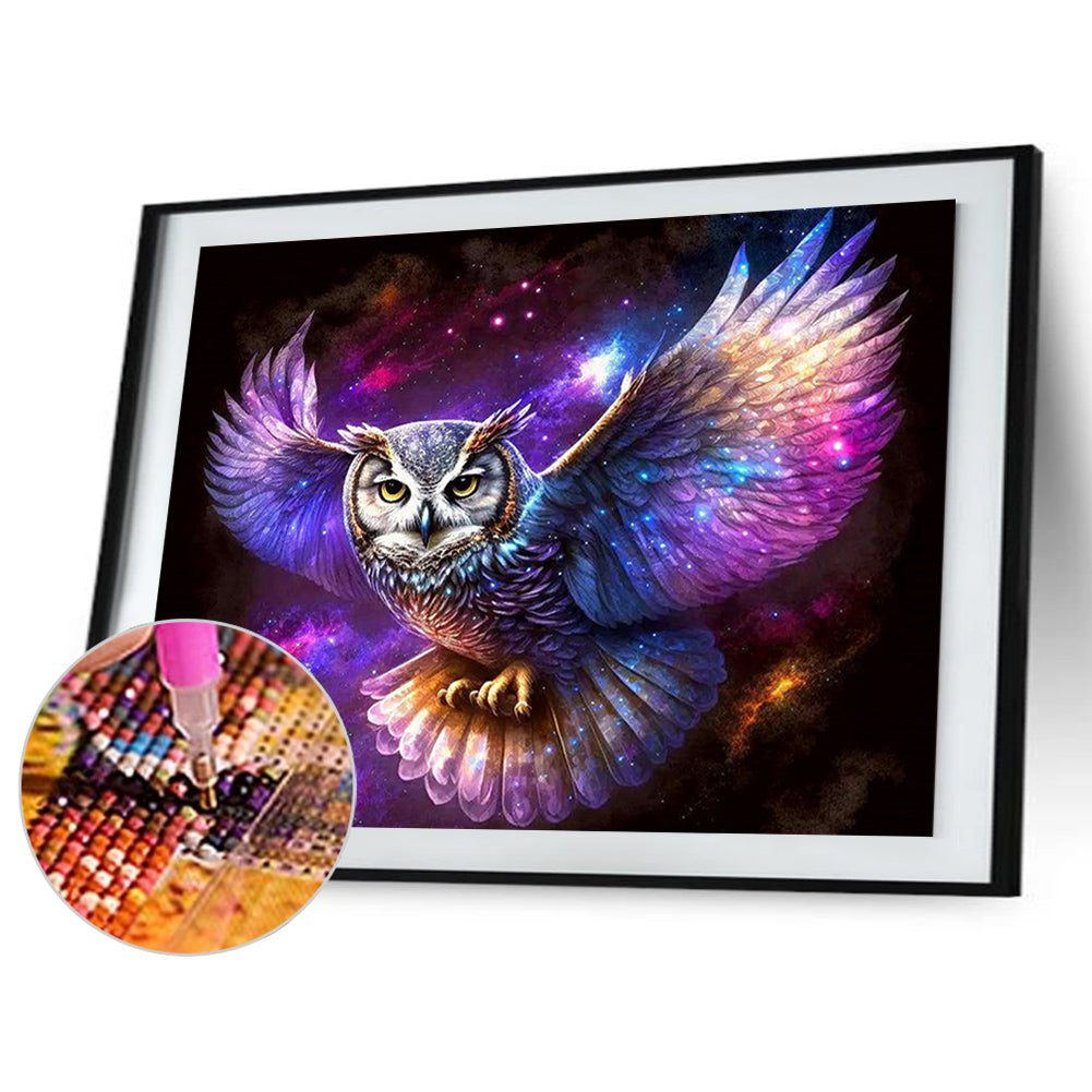 Star Owl - Full Round Drill Diamond Painting 40*30CM