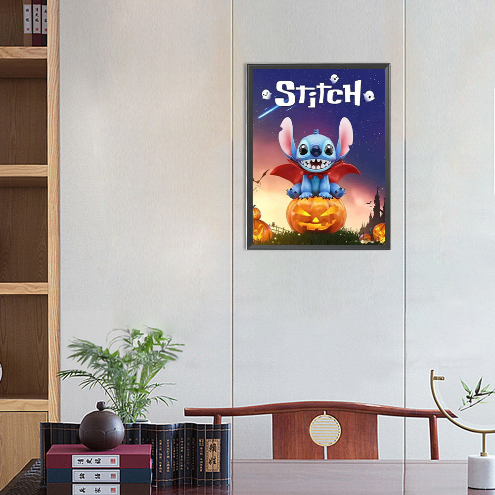 Halloween Stitch - Full Round Drill Diamond Painting 30*40CM