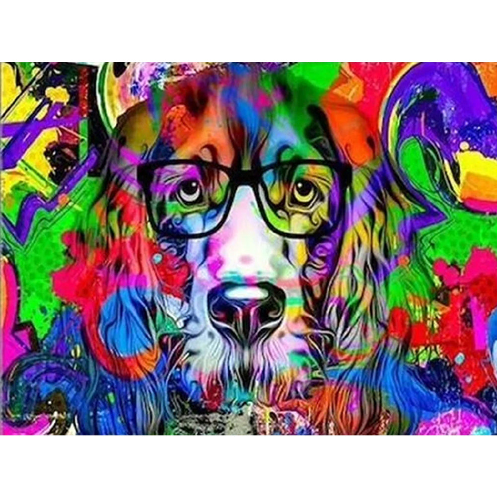 Poodle - Full Round Drill Diamond Painting 40*30CM