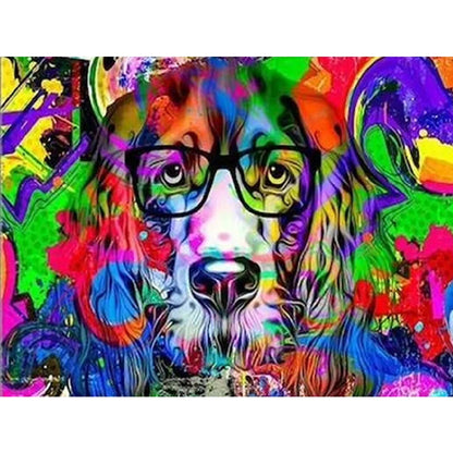 Poodle - Full Round Drill Diamond Painting 40*30CM