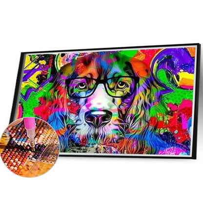 Poodle - Full Round Drill Diamond Painting 40*30CM