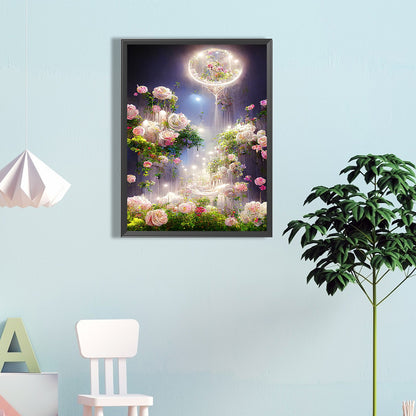 Moonlight Rose Manor - Full Round Drill Diamond Painting 40*60CM