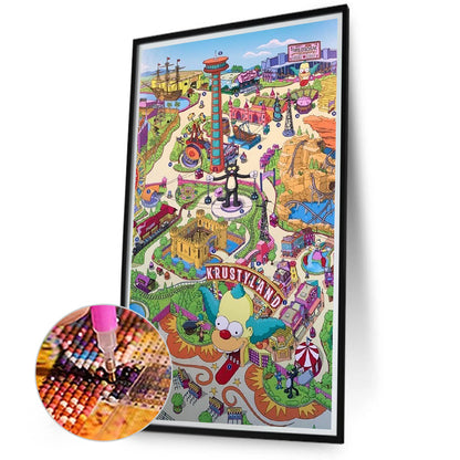 Amusement Park - Full Round Drill Diamond Painting 40*70CM
