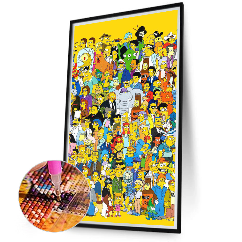 The Simpsons - Full Round Drill Diamond Painting 40*70CM