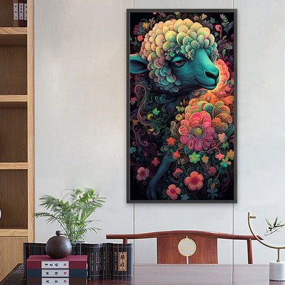 Colorful Sheep - Full Round Drill Diamond Painting 40*70CM
