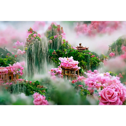 Rose Manor - Full Round Drill Diamond Painting 60*40CM
