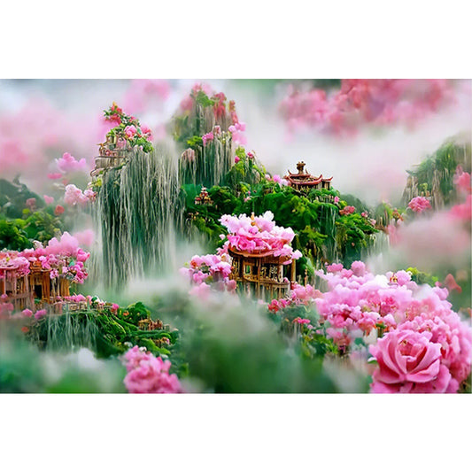 Rose Manor - Full Round Drill Diamond Painting 60*40CM