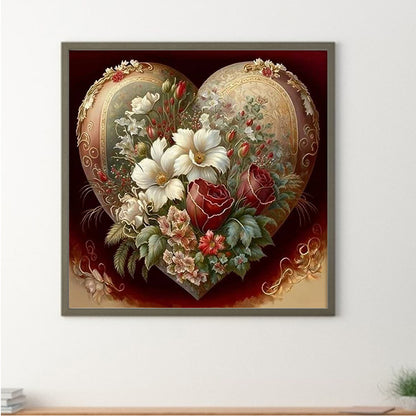 Love Flower - Full Round Drill Diamond Painting 40*40CM