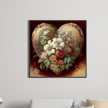 Love Flower - Full Round Drill Diamond Painting 40*40CM