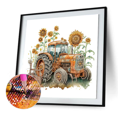 Field Classic Car - Special Shaped Drill Diamond Painting 30*30CM