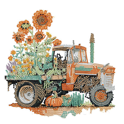 Field Classic Car - Special Shaped Drill Diamond Painting 30*30CM