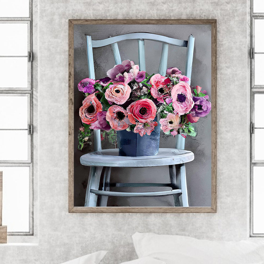 Bouquet Of Roses - Full Round Drill Diamond Painting 30*40CM