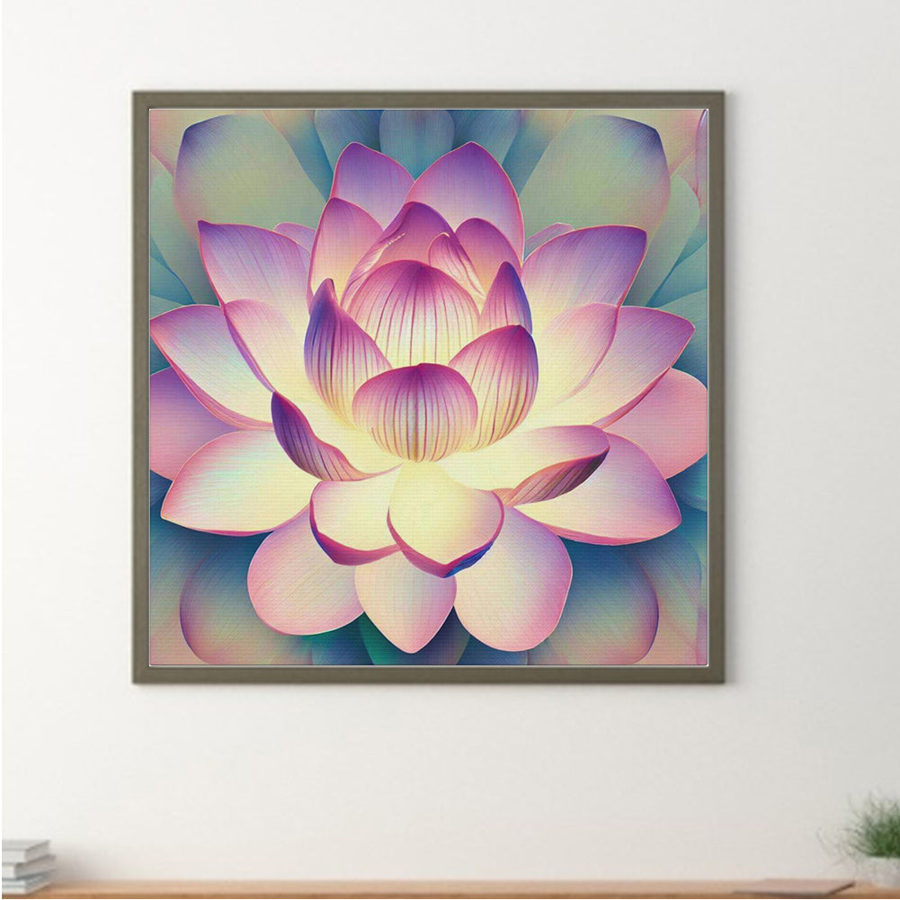 Lotus - Full Round Drill Diamond Painting 30*30CM