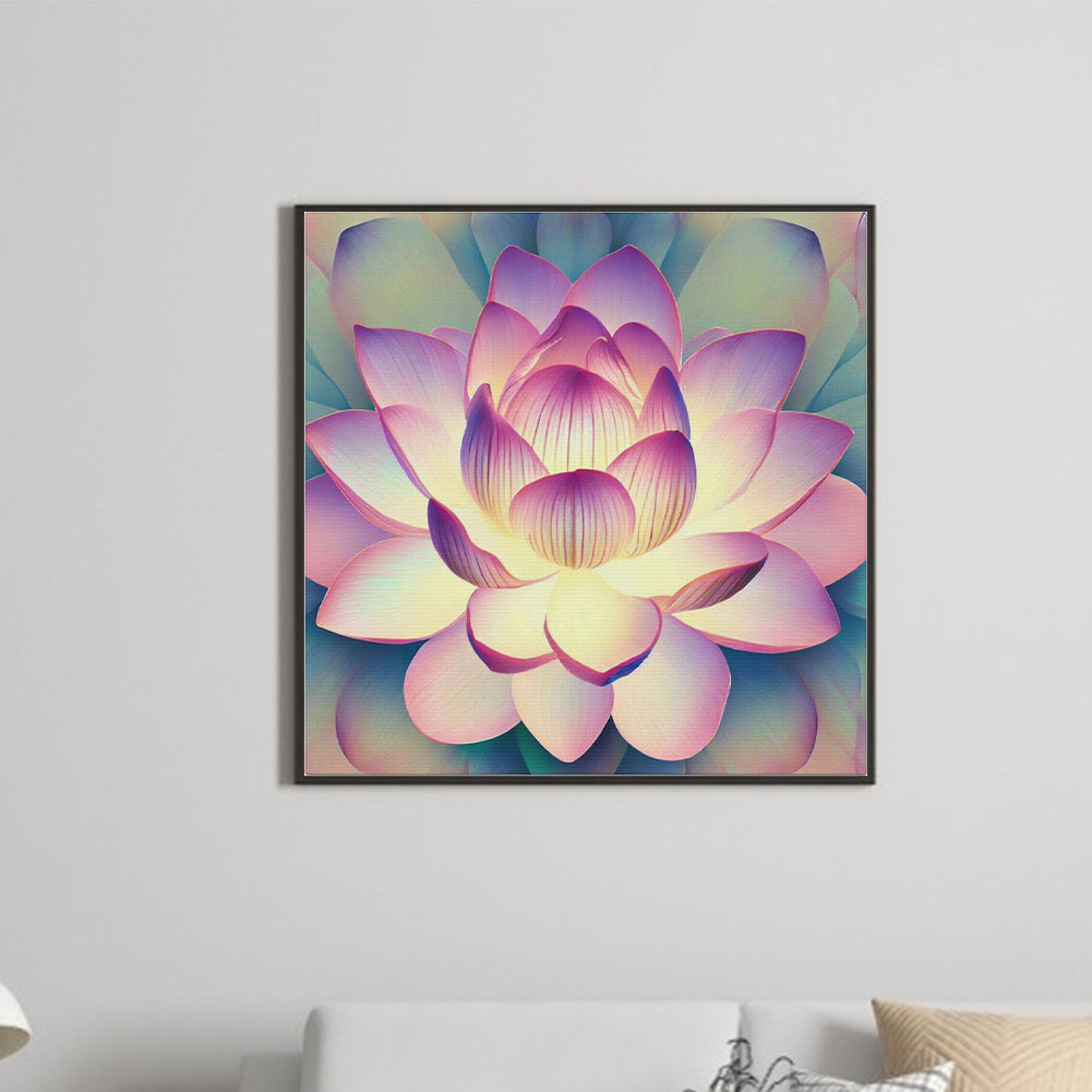 Lotus - Full Round Drill Diamond Painting 30*30CM