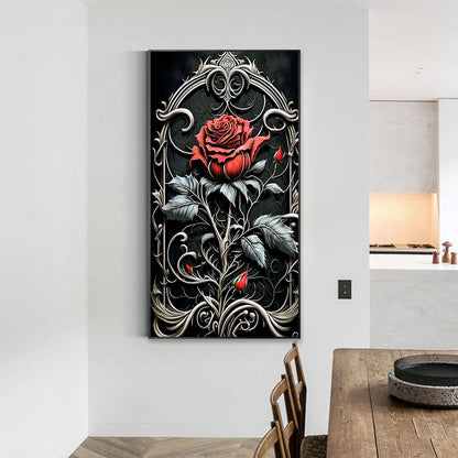 Dark Rose - Full Square Drill Diamond Painting 40*70CM