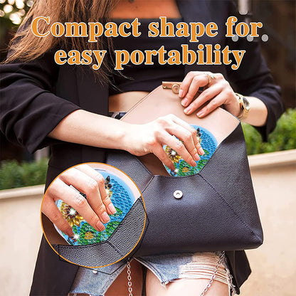 DIY Crystal Diamond Mirror Art Craft Set Sunflower Paint by Number Kits for Girl