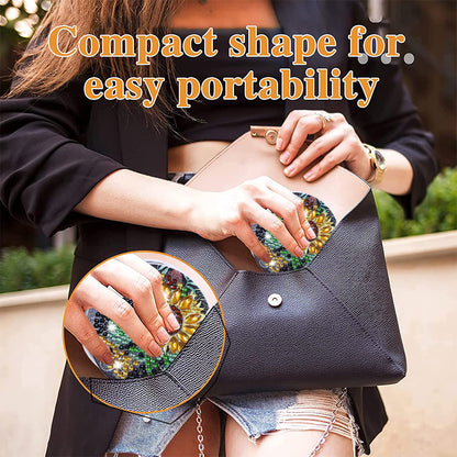 DIY Crystal Diamond Mirror Art Craft Set Sunflower Paint by Number Kits for Girl