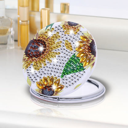 DIY Crystal Diamond Mirror Art Craft Set Sunflower Paint by Number Kits for Girl