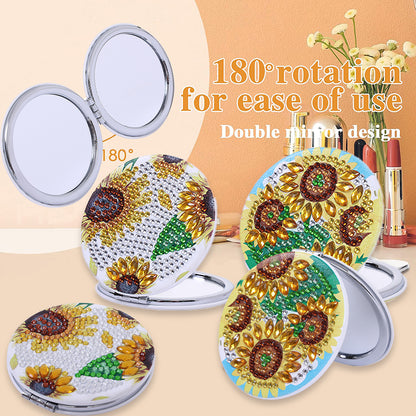 DIY Crystal Diamond Mirror Art Craft Set Sunflower Paint by Number Kits for Girl