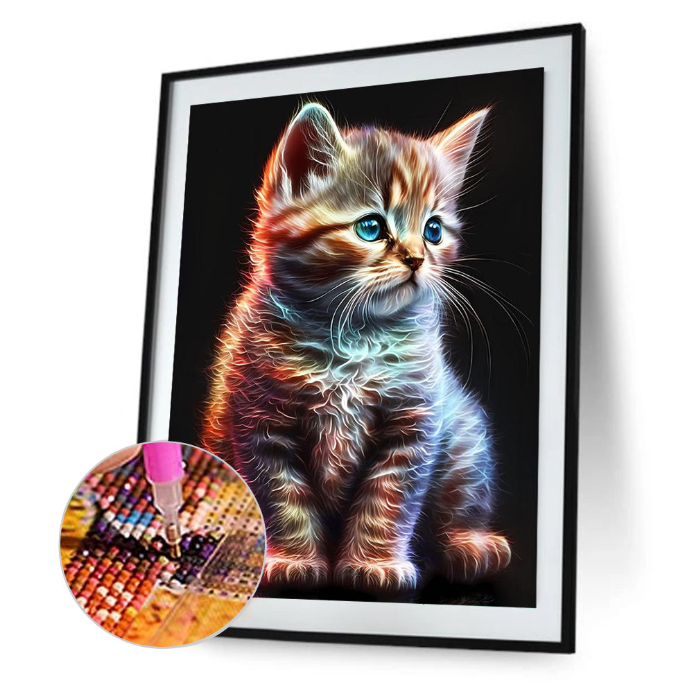 Star Cat - Full Round Drill Diamond Painting 30*40CM