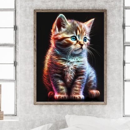 Star Cat - Full Round Drill Diamond Painting 30*40CM