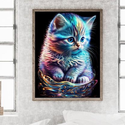 Star Cat - Full Round Drill Diamond Painting 30*40CM