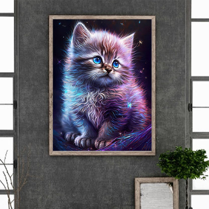 Star Cat - Full Round Drill Diamond Painting 30*40CM