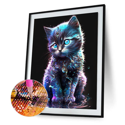 Star Cat - Full Round Drill Diamond Painting 30*40CM