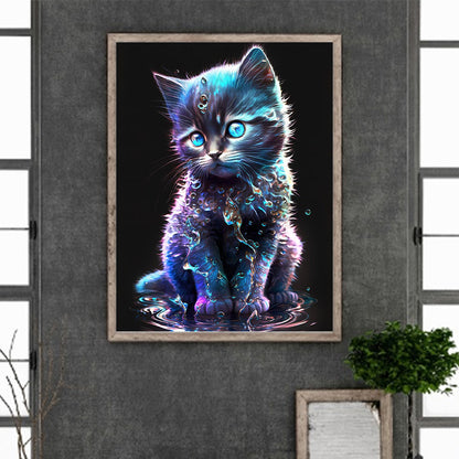 Star Cat - Full Round Drill Diamond Painting 30*40CM