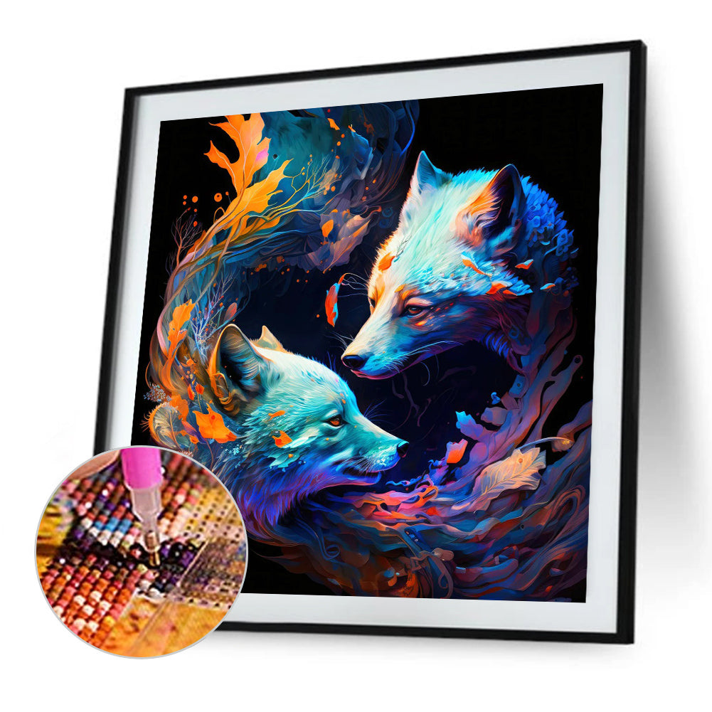 Fox - Full Round Drill Diamond Painting 40*40CM